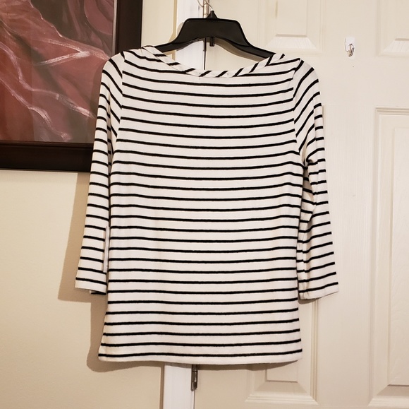💫LAST ONE💫Hye Park&Lune Black Striped Comfy Soft Whitney Top - Picture 3 of 8